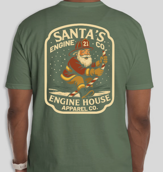 Christmas '25 - Santa's Engine Co. Tee