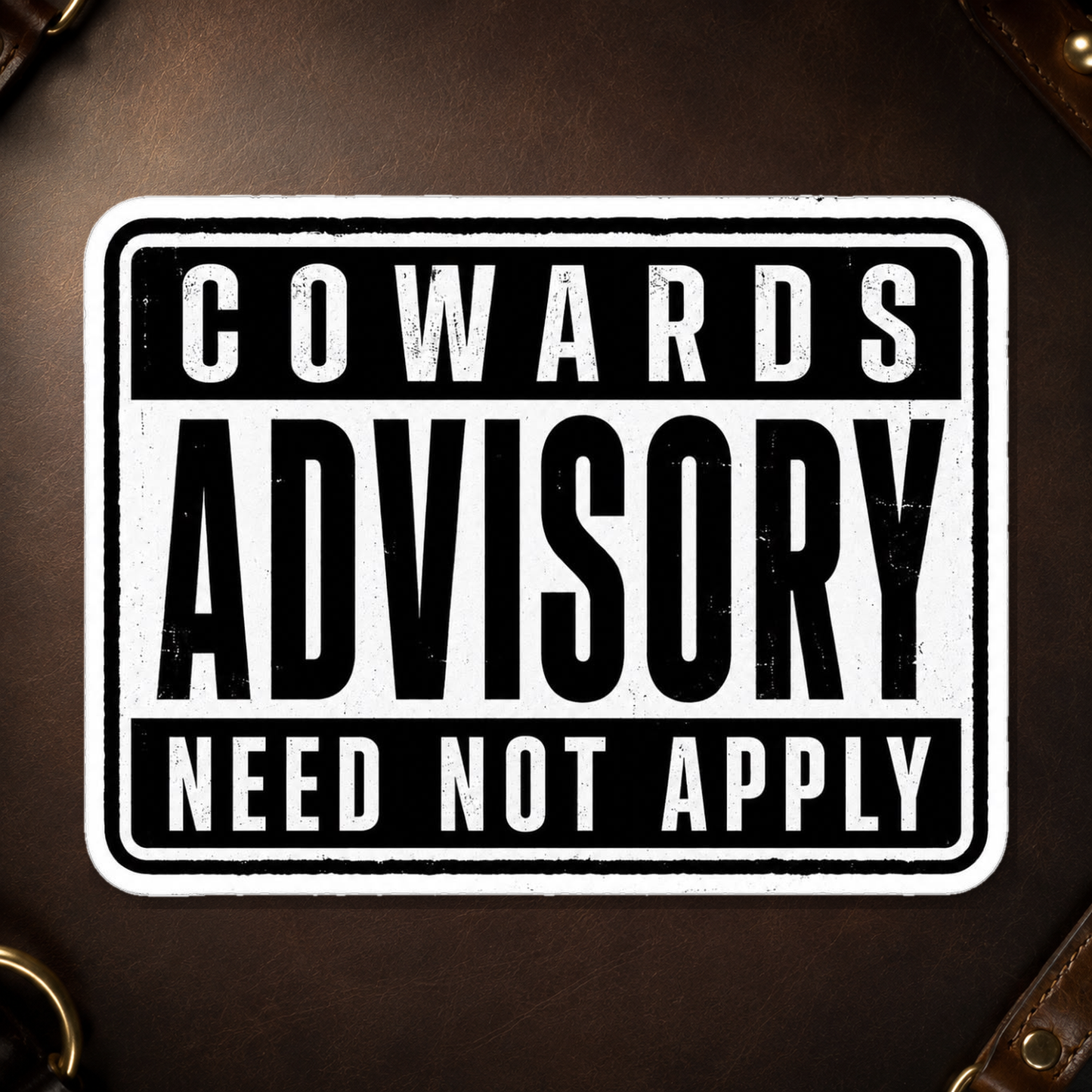 Advisory Sticker