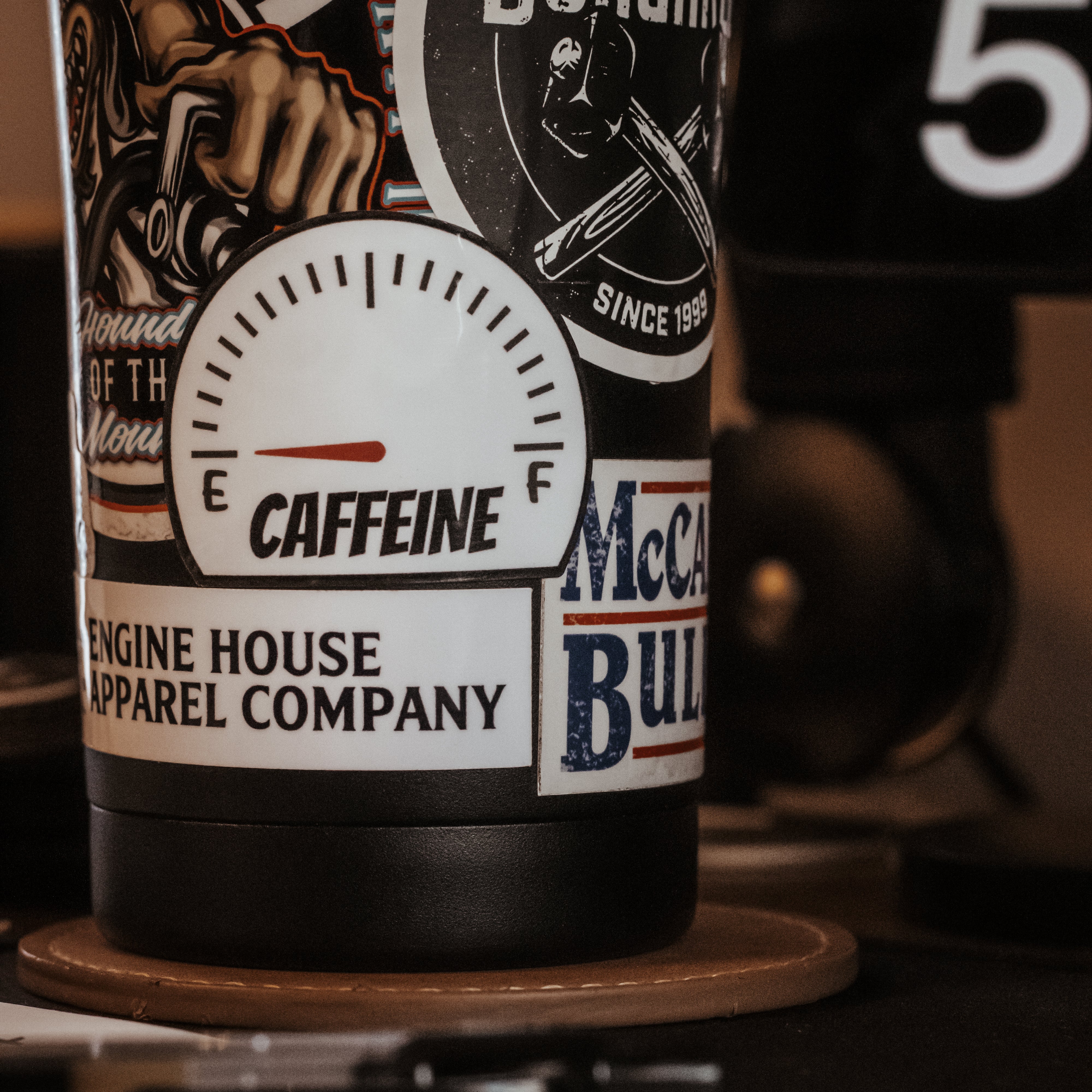 Always Caffeinated Sticker Low Caffeine Sticker – Engine House Designs